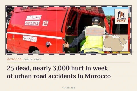 23 dead, nearly 3,000 hurt in week of urban road accidents in Morocco