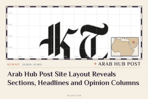 Arab Hub Post Site Layout Reveals Sections, Headlines and Opinion Columns