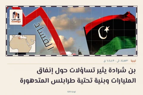 بن شرادة يثير تساؤلات حول إنفاق المليارات وبنية تحتية طرابلس المتدهورة