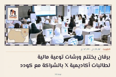 برقان يختتم ورشات توعية مالية لطالبات أكاديمية X بالشراكة مع كودد