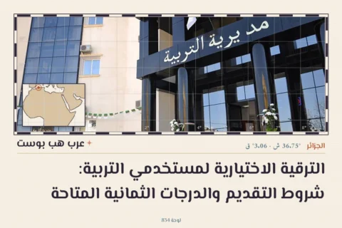 الترقية الاختيارية لمستخدمي التربية: شروط التقديم والدرجات الثمانية المتاحة