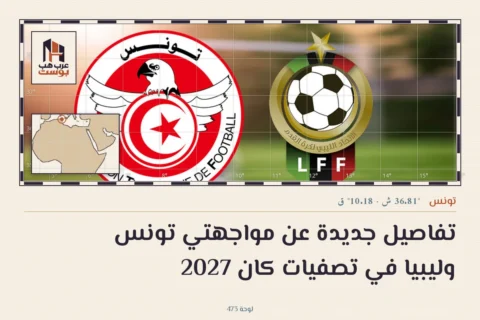 تفاصيل جديدة عن مواجهتي تونس وليبيا في تصفيات كان 2027