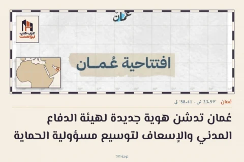 عُمان تدشن هوية جديدة لهيئة الدفاع المدني والإسعاف لتوسيع مسؤولية الحماية