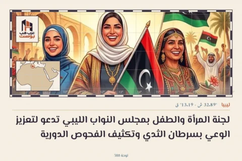 لجنة المرأة والطفل بمجلس النواب الليبي تدعو لتعزيز الوعي بسرطان الثدي وتكثيف الفحوص الدورية