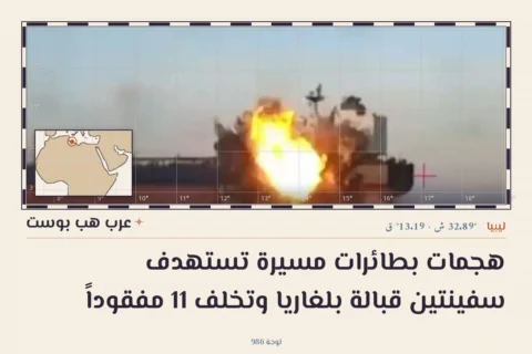 هجمات بطائرات مسيرة تستهدف سفينتين قبالة بلغاريا وتخلف 11 مفقوداً