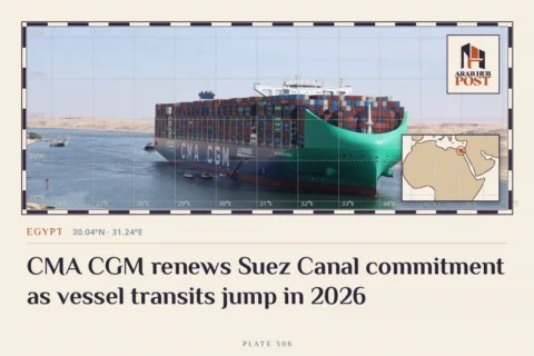CMA CGM renews Suez Canal commitment as vessel transits jump in 2026