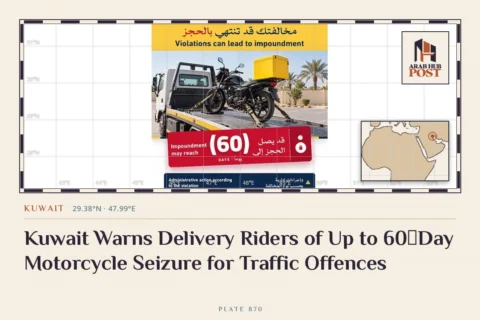 Kuwait Warns Delivery Riders of Up to 60‑Day Motorcycle Seizure for Traffic Offences