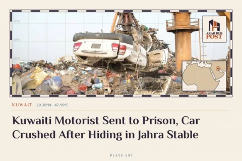 Kuwaiti Motorist Sent to Prison, Car Crushed After Hiding in Jahra Stable