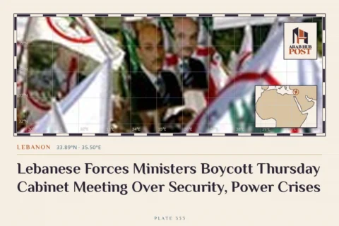 Lebanese Forces Ministers Boycott Thursday Cabinet Meeting Over Security, Power Crises