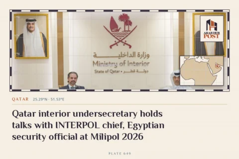 Qatar interior undersecretary holds talks with INTERPOL chief, Egyptian security official at Milipol 2026