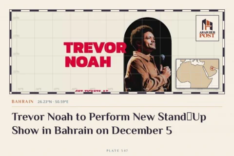 Trevor Noah to Perform New Stand‑Up Show in Bahrain on December 5